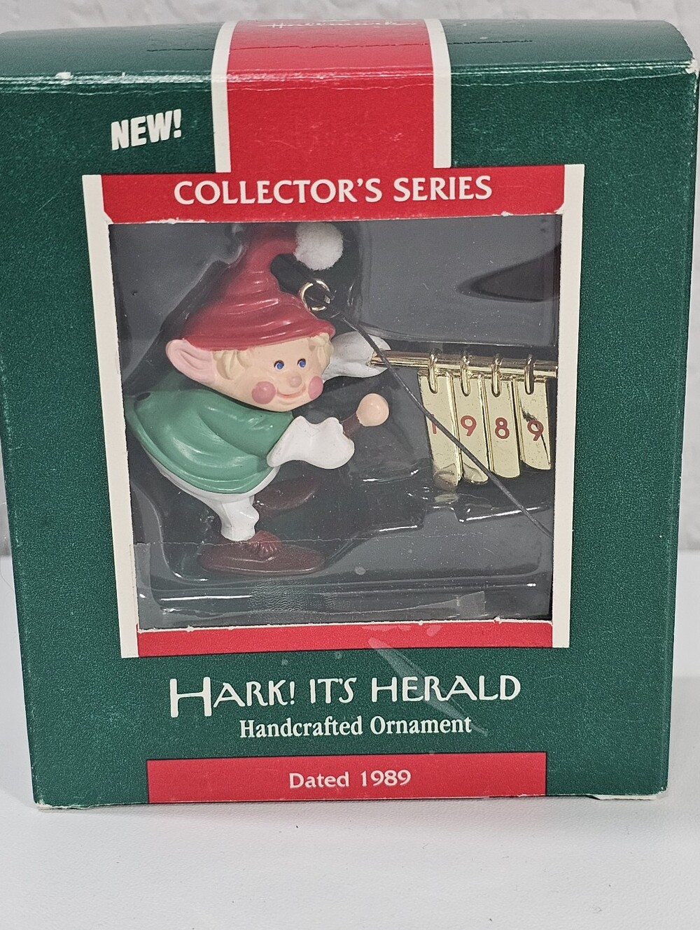 Vintage Hallmark "Hark! It's Herald" handcrafted Christmas ornament